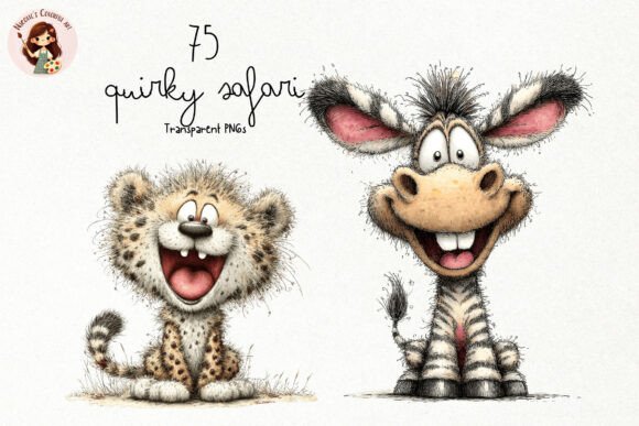 Bringing the Jungle to Life with Quirky Safari Animals PNG Clipart