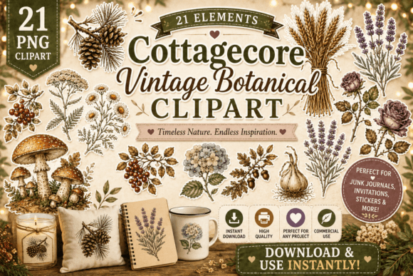 Cottagecore Vintage Botanical Clipart: A Strategic Asset for Brand Storytelling and Creative Planning