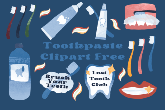 Elevating Dental Hygiene Creativity with the Toothpaste Clipart Free Bundle