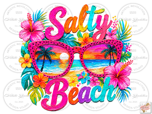 Embracing the Coastal Aesthetic: The Rise of Floral Salty Beach PNG and Preppy Summer Designs