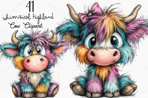 Evaluating the Whimsical Highland Cow Clipart Bundle for Creative Projects