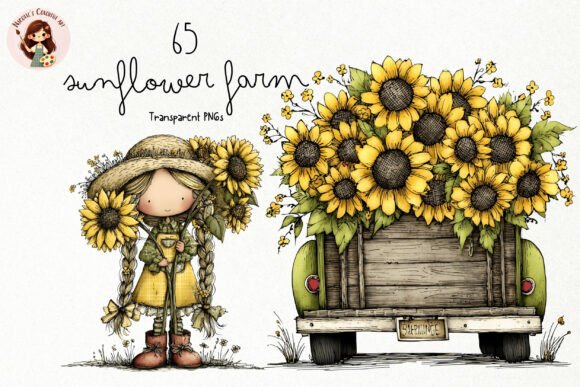 Exploring the Versatility and Charm of Cute Sunflower Farm PNG Clipart for Creative Projects