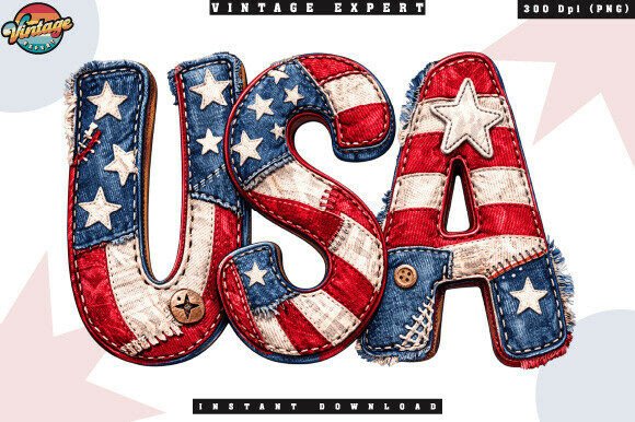 Independence Day USA Patchwork PNG: A Practical Resource for Americana Design