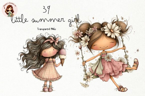 Little Summer Girl PNG Clipart: A Guide for Creative Projects