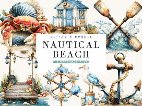 Nautical Beach Clipart Bundle Guide