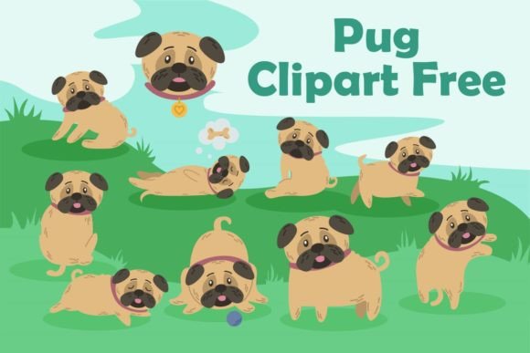 Pug Clipart Free: Adorable Assets for Creative Projects