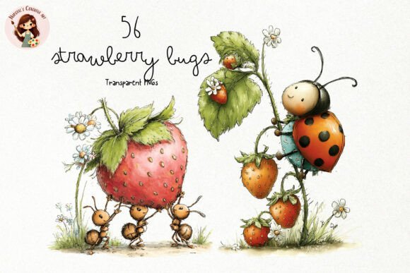 Strawberry Bugs PNG Clipart Set: A Practical Guide for Creators