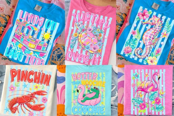 Unleash Your Creativity with the Striped Coastal Summer PNG Bundle