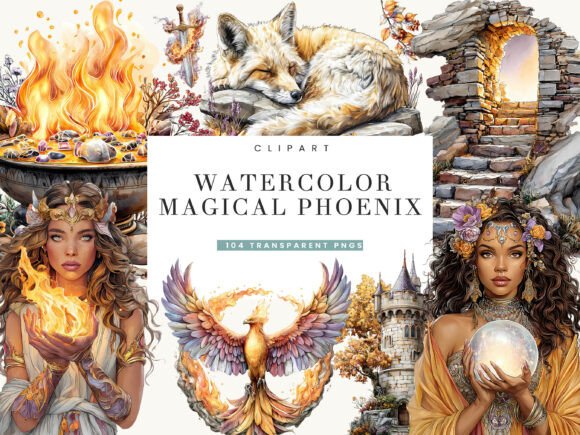 Unleashing Creativity with Watercolor Magical Phoenix Clipart
