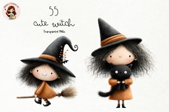 Unleashing Spooky Charm: The Versatility of Cute Halloween Witch PNG Clipart